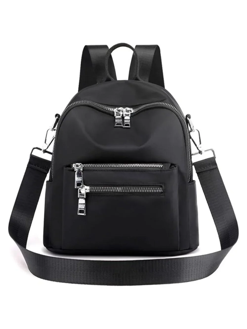 Women's Nylon Mini Backpack Purse Convertible Crossbody Daypack